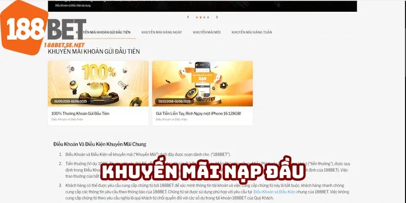 C-Live Casino 188BET chương trình nạp đầu